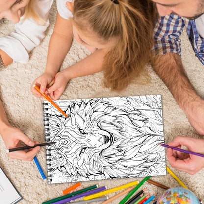 Fantastic Animals Spiral Bound Coloring Book, Imaginative Animals for a Whimsical Art Journey, Ideal for Those Seeking Creative and Unique Art