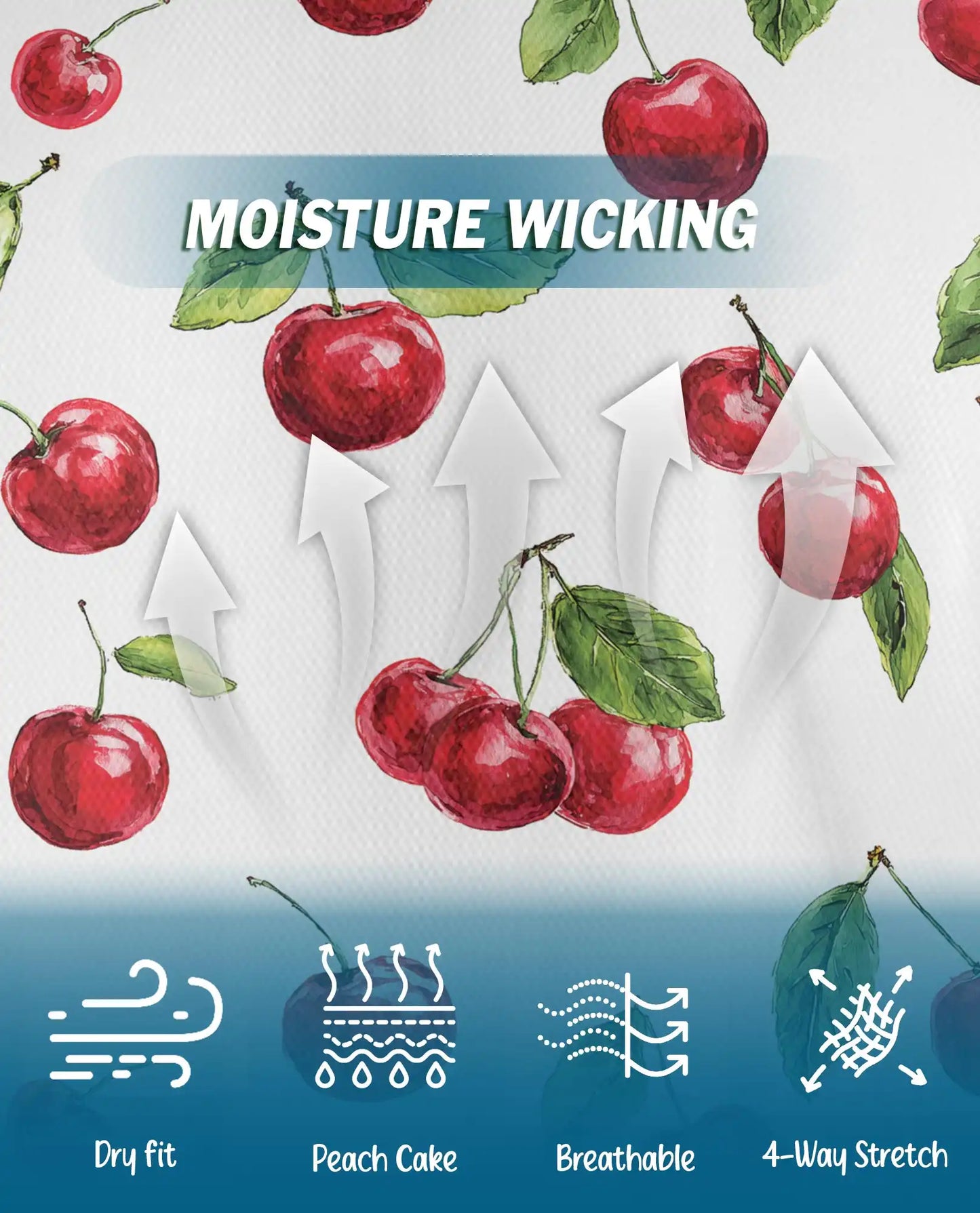 Cherry Polo Shirt - Sweet Summer Fruit Pattern Style | Netecom