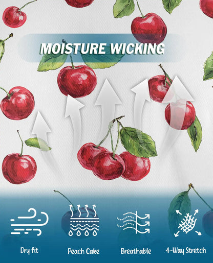Cherry Polo Shirt - Sweet Summer Fruit Pattern Style | Netecom