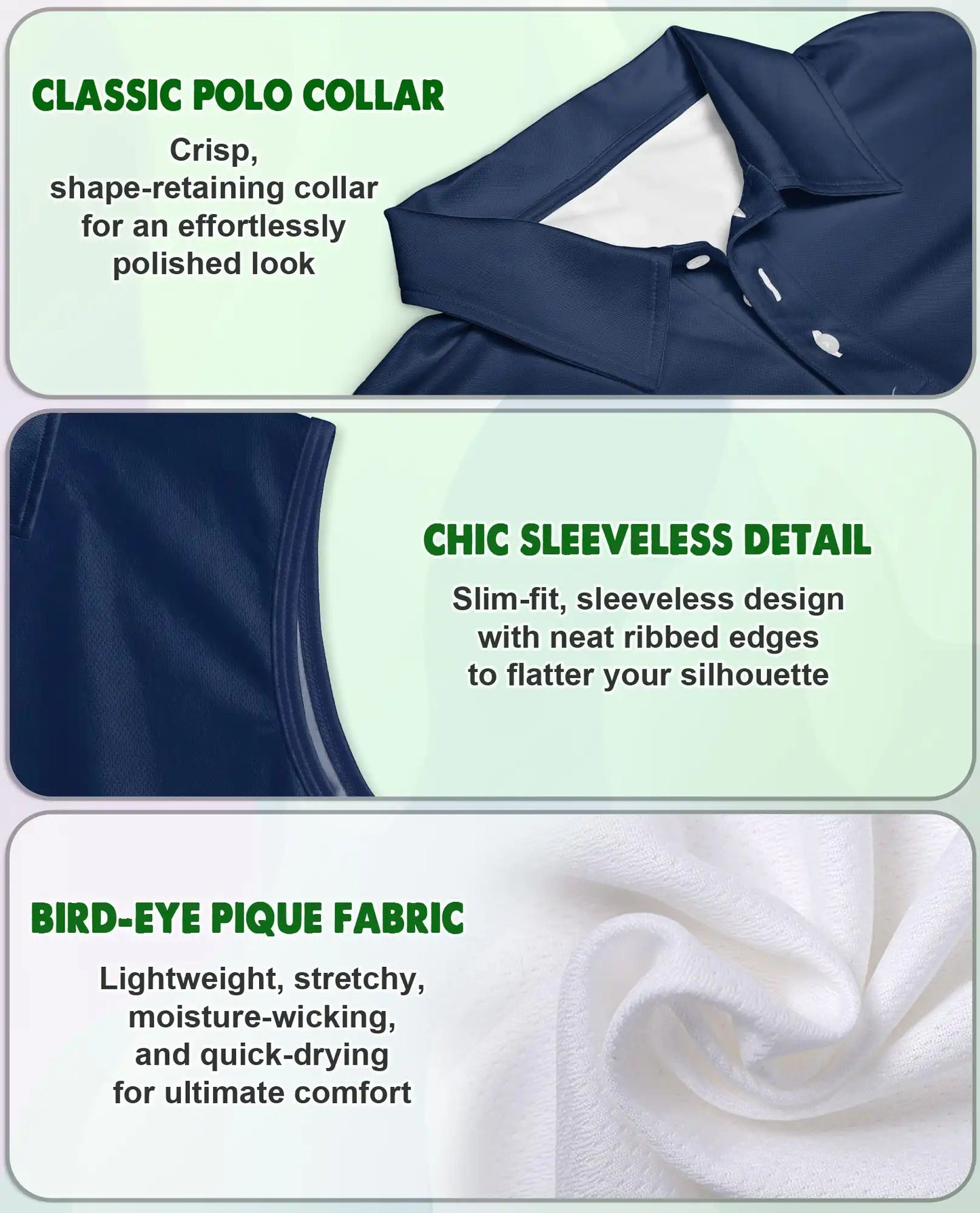 Humpback Whale Ocean Sleeveless Polo Shirt for Women| Netecom
