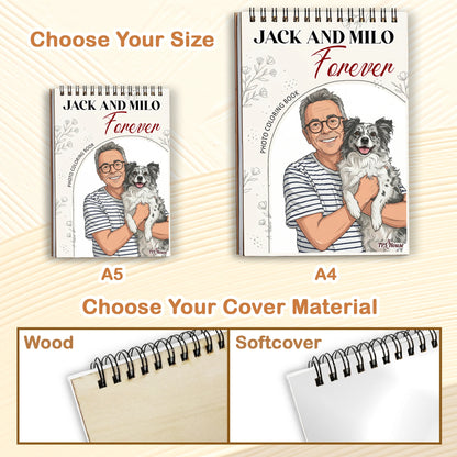 Custom Pet Owner Coloring Book, Turn Your Photos Into Memories