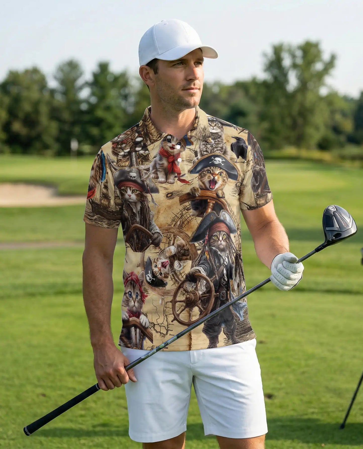 Pirate Cat Polo Shirt | Netecom