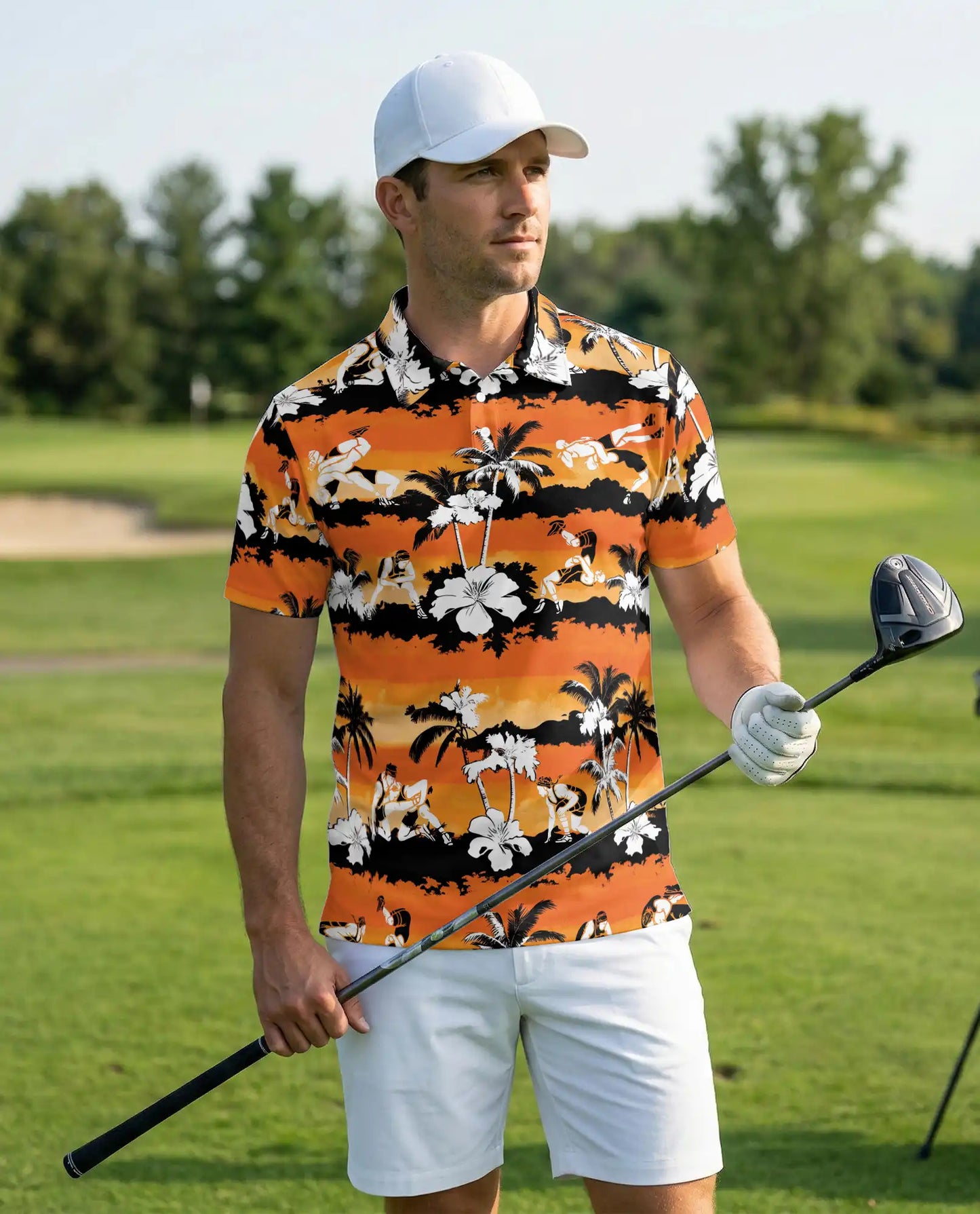 Hawaiian Surf Polo Shirt – Sunset Beach Style | Netecom