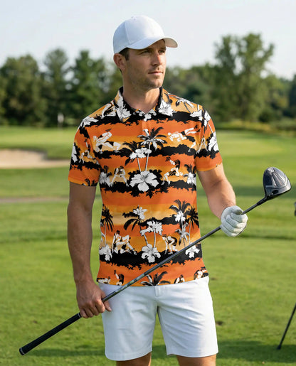 Hawaiian Surf Polo Shirt – Sunset Beach Style | Netecom