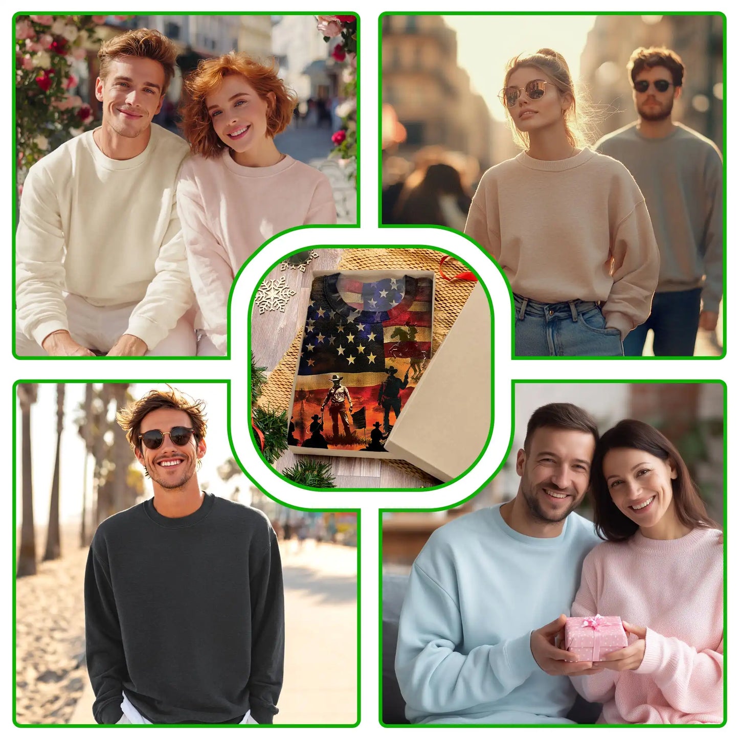 Cowboy Sunset Sweatshirt, 3D All Over Print Western Rodeo Crewneck Pullover for Men Women, Cowboy Lover Gift - Netecom
