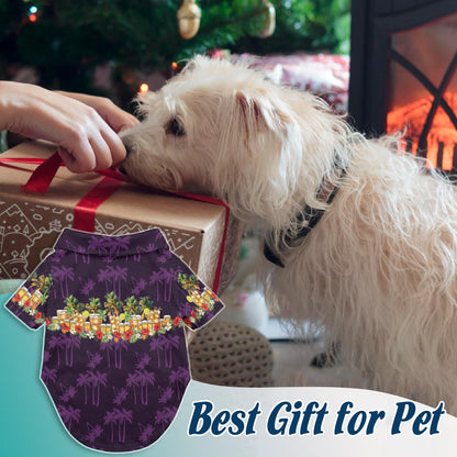 Netecom Matching Tequila Aloha Hawaiian Shirt for Dog and Owner, Aloha Summer Shirt, Tropical Tequila Drink Print Outfit for Pet and Human, Beach Vacation Casual Wear