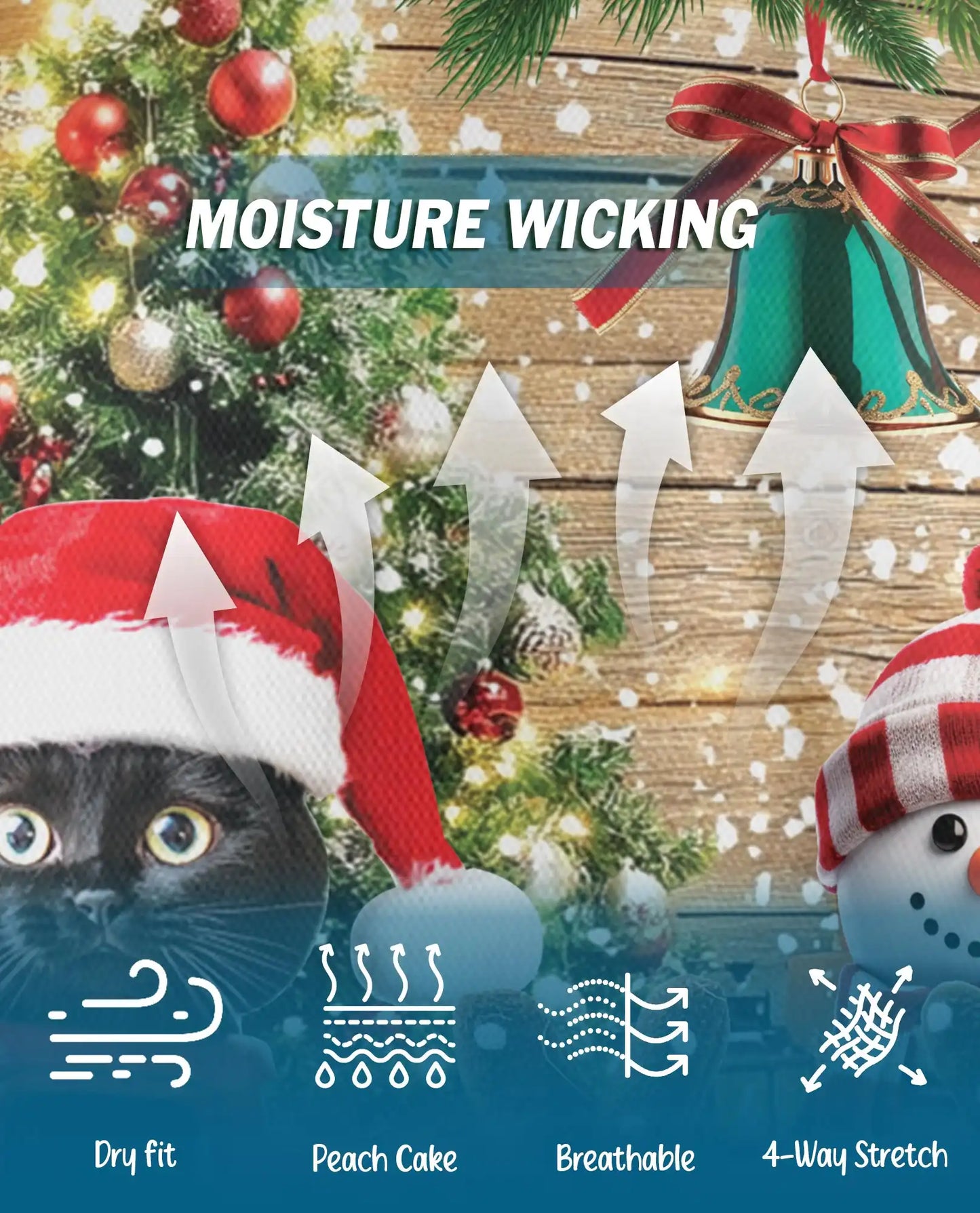 Black Cat Christmas Polo Shirt - Cozy Holiday Winter Style | Netecom
