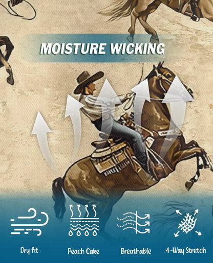 Cowboy Horse Polo Shirt – Western Ranch Style | Netecom