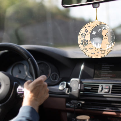 Netecom American Staffordshire Terrier Dog Memorial Suncatcher Personalized Dog Christmas Ornament, Bereavement Gifts for Loss of Pet, Dog Death Sympathy Gifts Pet Loss Sun Catchers, Dog Grief Gift