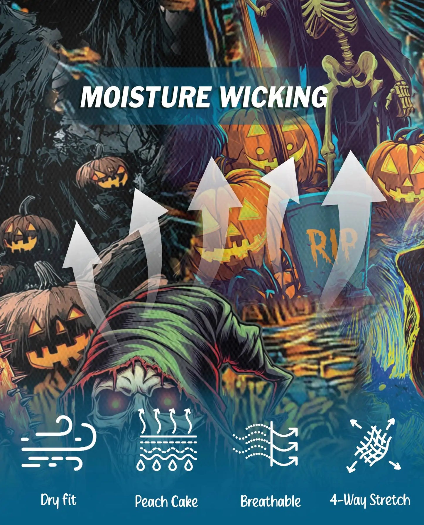 Halloween Monster Polo Shirt for Men – Spooky Pumpkin Style | Netecom