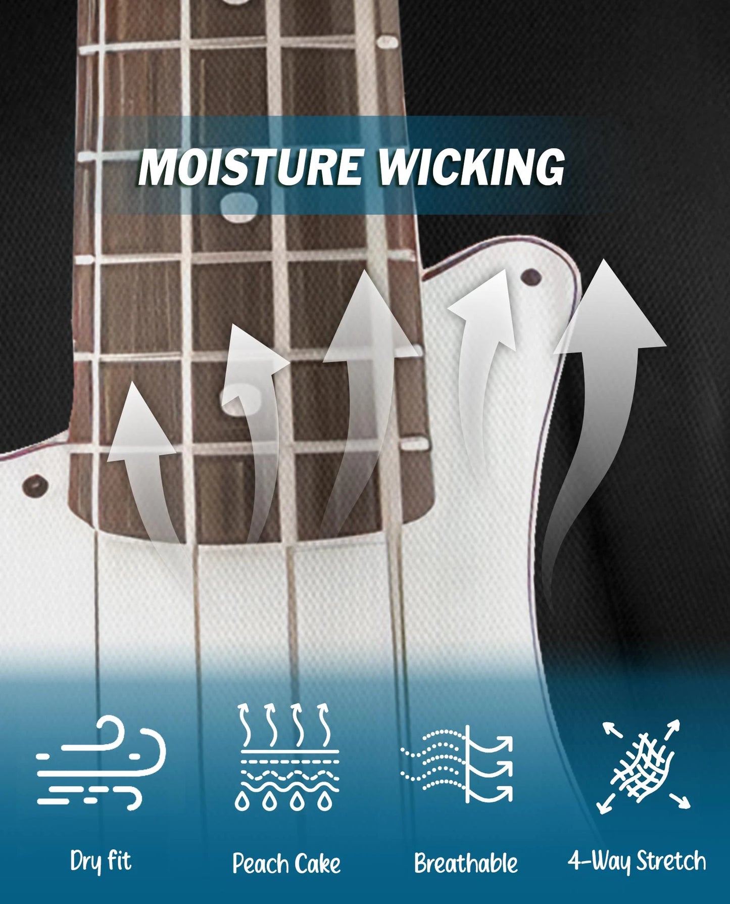Bass Guitar Polo Shirt for Men – Rock Music Style Design | Netecom