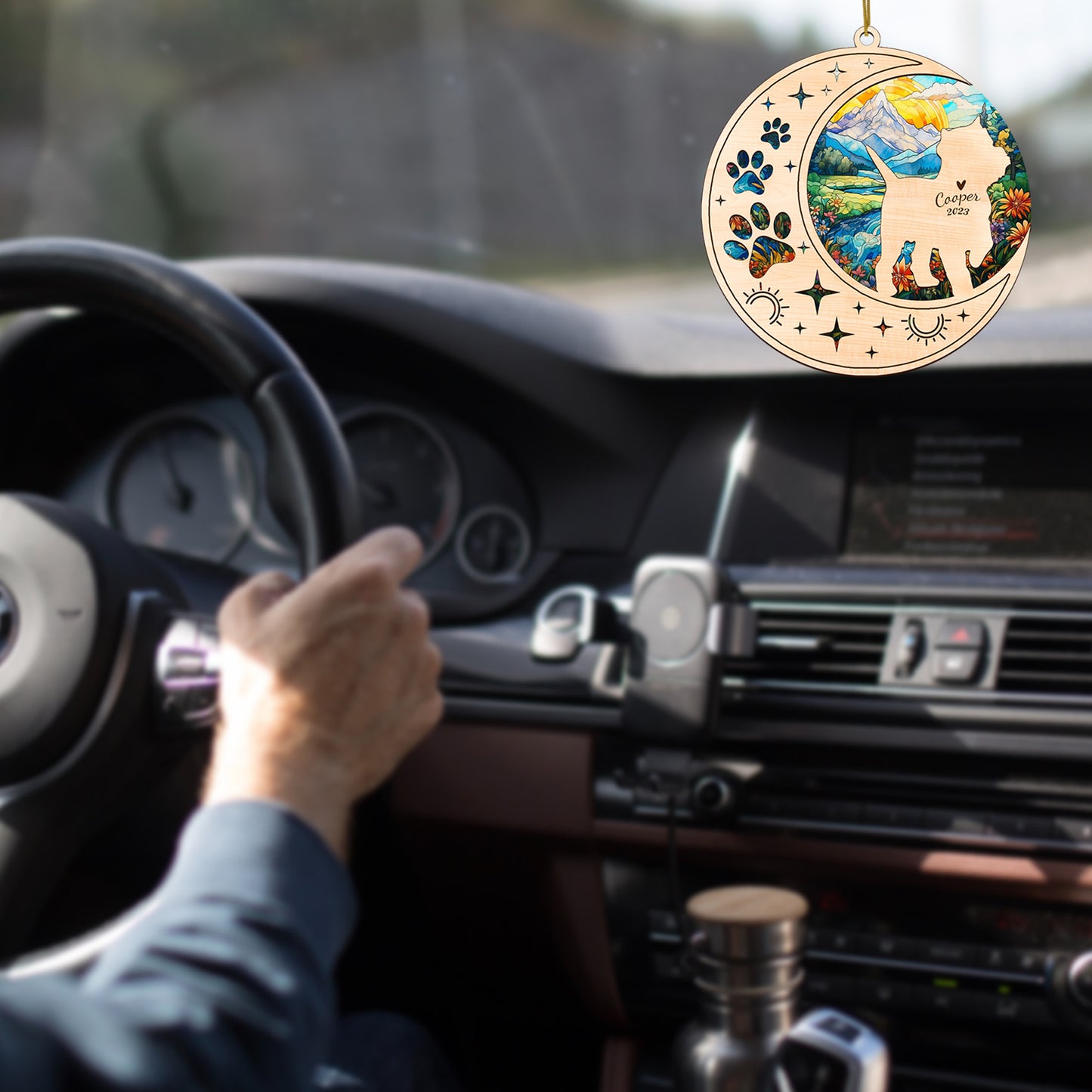 Netecom West Highland White Terrier Dog Memorial Suncatcher, Personalized Dog Christmas Ornament, Bereavement Gifts for Loss of Pet, Dog Death Sympathy Gift Pet Loss Sun Catchers, Dog Grief Gift