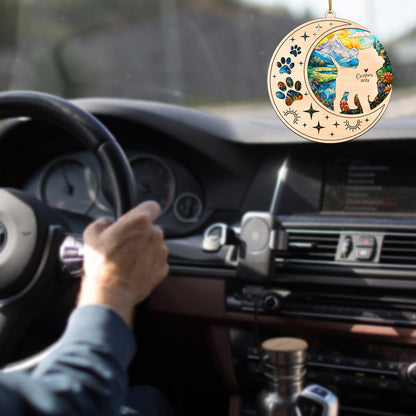 Netecom West Highland White Terrier Dog Memorial Suncatcher, Personalized Dog Christmas Ornament, Bereavement Gifts for Loss of Pet, Dog Death Sympathy Gift Pet Loss Sun Catchers, Dog Grief Gift