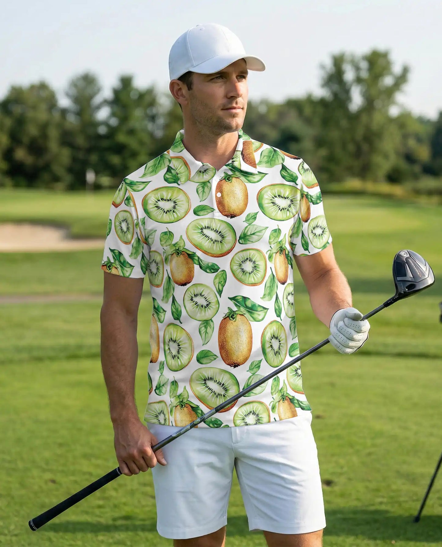 Kiwi Fruit Hawaiian Polo Shirt – Fresh Summer Style | Netecom