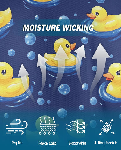 Duck Pattern Polo Shirt for Men – Cute Wildlife Style | Netecom