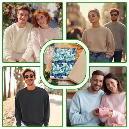 Winter Wolf Sweatshirt, 3D All Over Print Snowy Wolf Crewneck Pullover for Men Women, Wildlife Lover Gift - Netecom