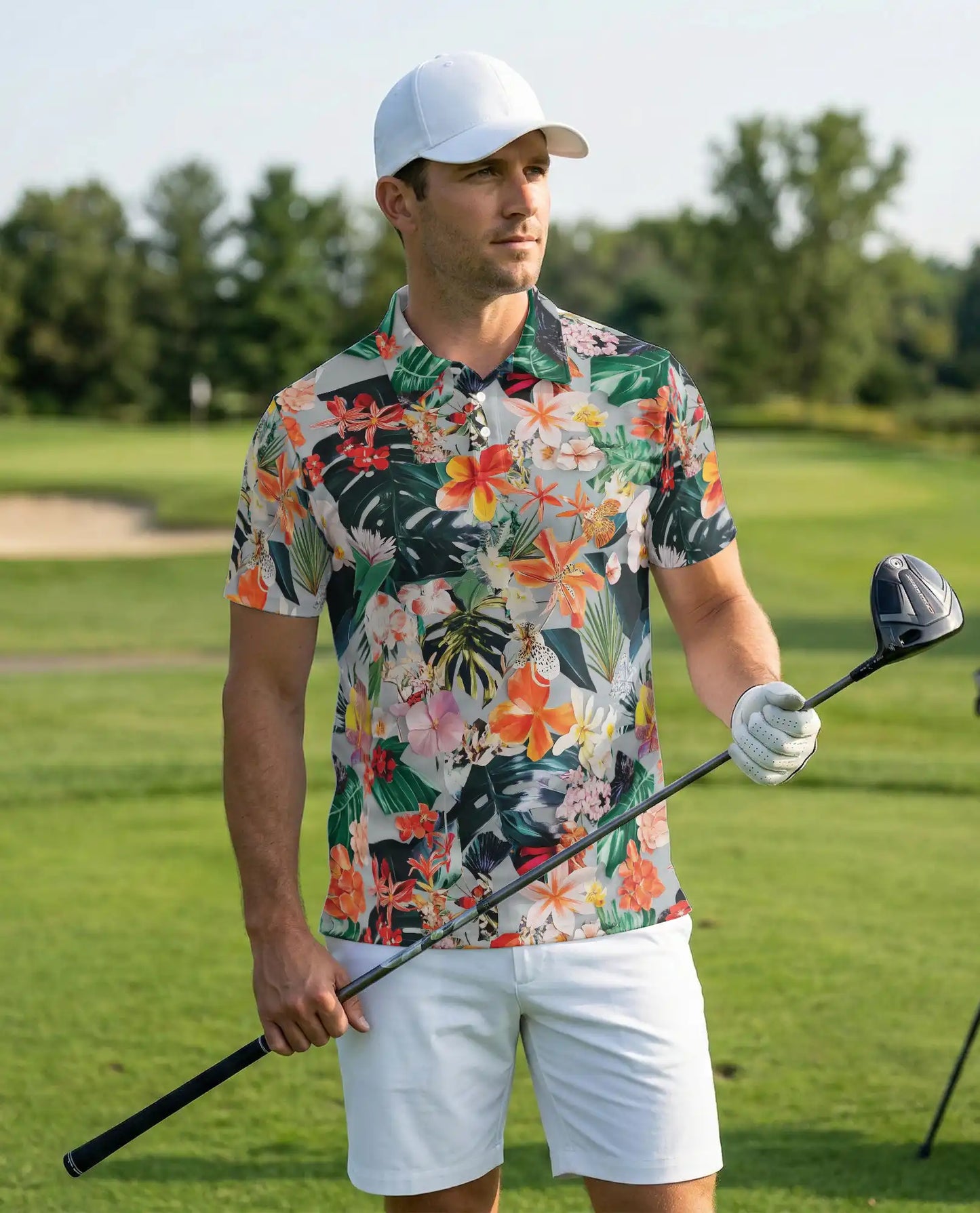 Tropical Floral Polo Shirt – Summer Hawaiian Style | Netecom