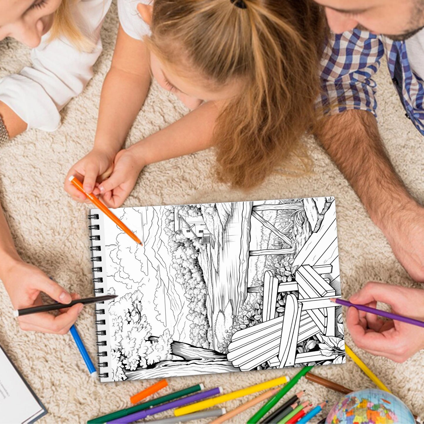 Relaxing Landscape Spiral Bound Coloring Book, Tranquil Landscapes for a Serene and Peaceful Coloring Experience, Great for Nature Lovers and Dreamers