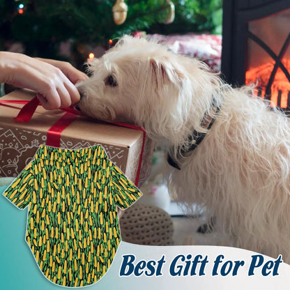 Matching Dog and Owner Corn Hawaiian Shirts – Funny Farm Summer Beach Outfit