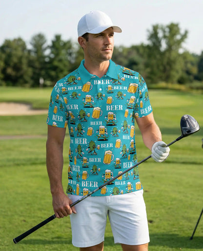 Beer Skate Polo Shirt – Funny Craft Beer Style | Netecom
