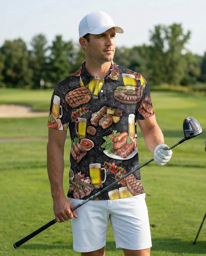 BBQ Beer Polo Shirt for Men – Grill Party Style | Netecom