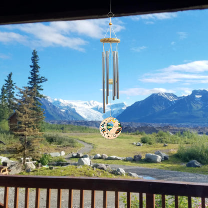 Netecom AmStaff Dog Wind Chimes Memorial, Personalized Pet Memorial Windchime for Dog Suncatcher, Dog Loss Memorial Ornament, Loss of Pet Remembrance Gift, Sympathy Pet Wind Chimes Outdoor Garden