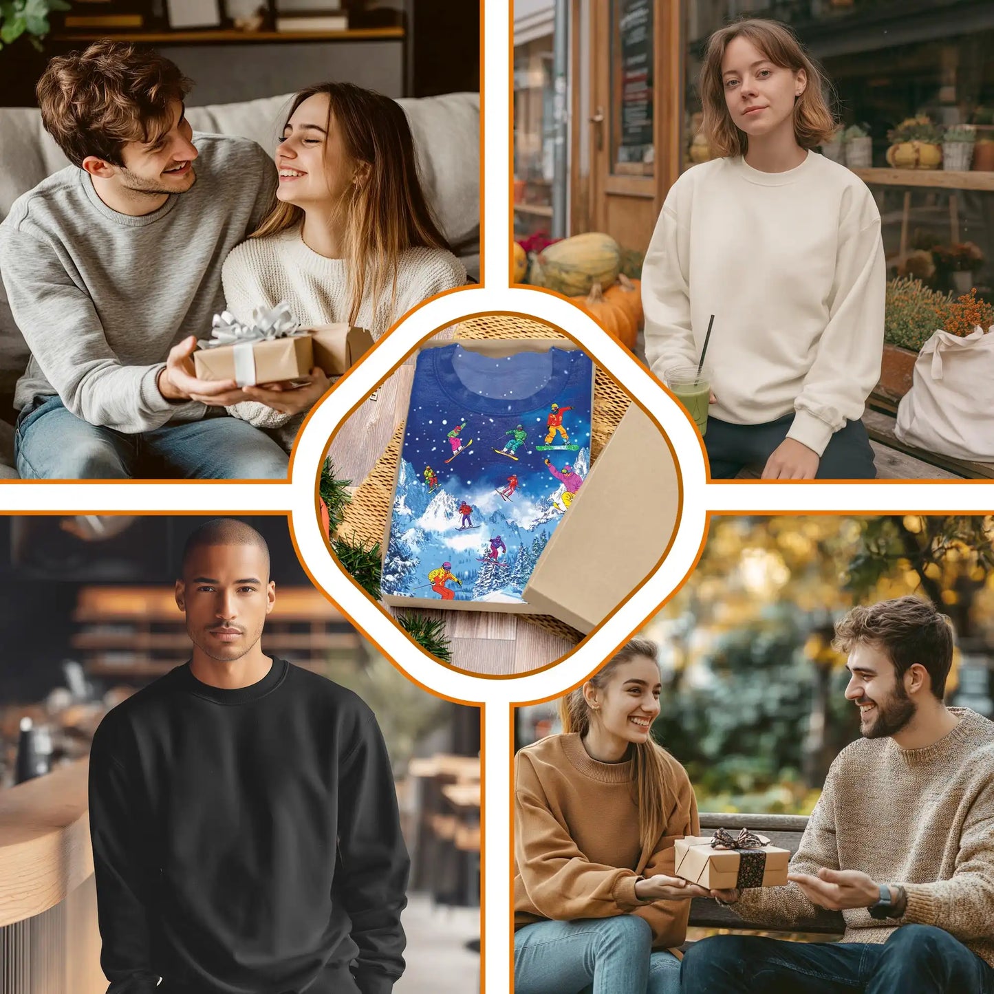 Go Skiing This Winter Sweatshirt, 3D All Over Print Snow Mountain Sports Crewneck Pullover for Men Women, Ski Lover Gift - Netecom