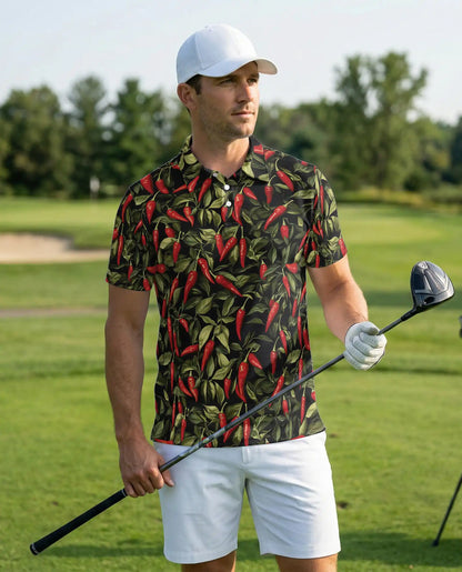 Chili Pepper Polo Shirt – Spicy Tropical Style | Netecom