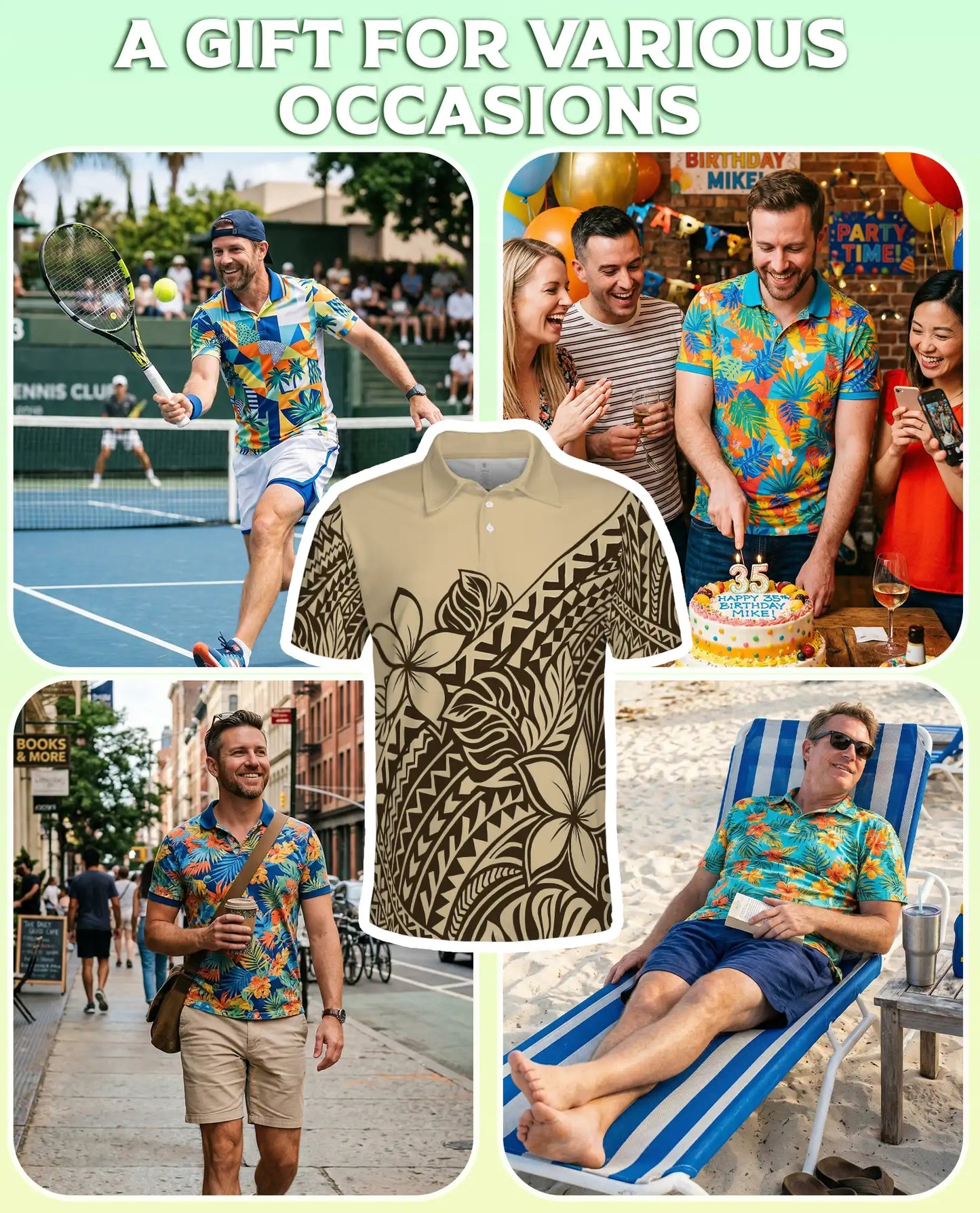 Polynesian Plumeria Tribal Polo Shirt-Hawaiian Island Pattern Design | Netecom
