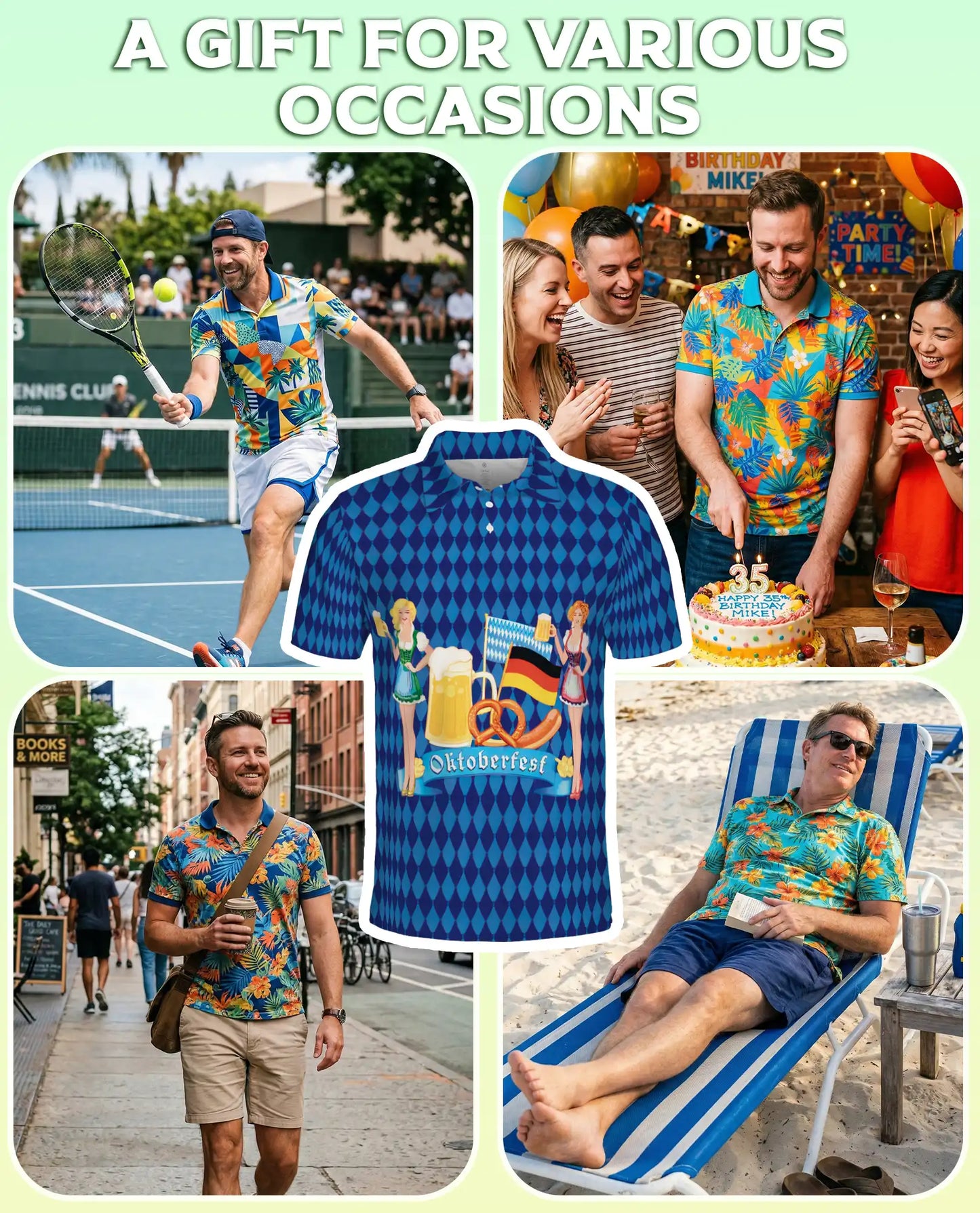 Oktoberfest Beer Festival 3D Polo Shirt | Netecom