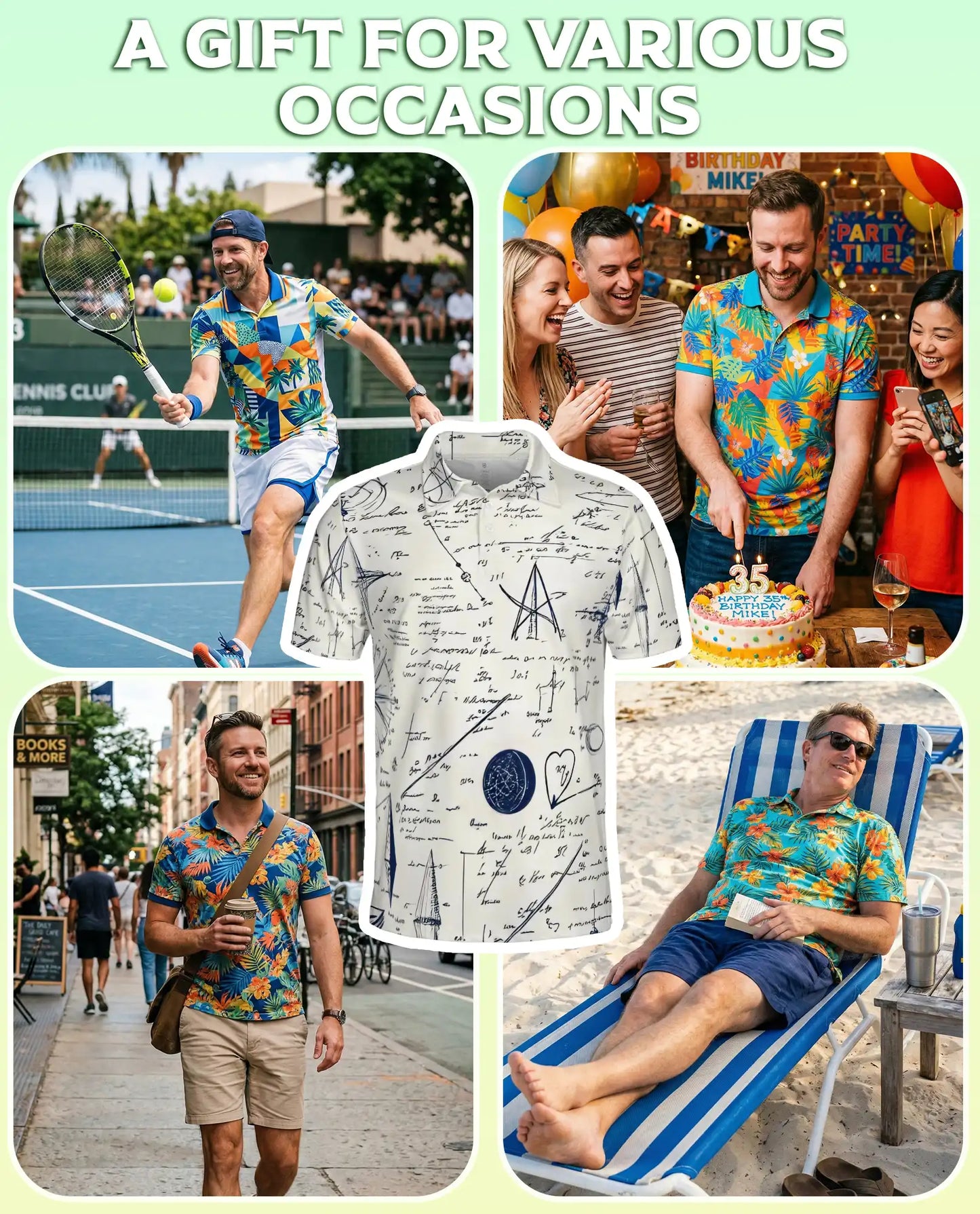 Math Formula Sketch Polo Shirt | Netecom