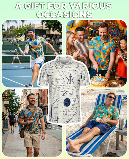 Math Formula Sketch Polo Shirt | Netecom