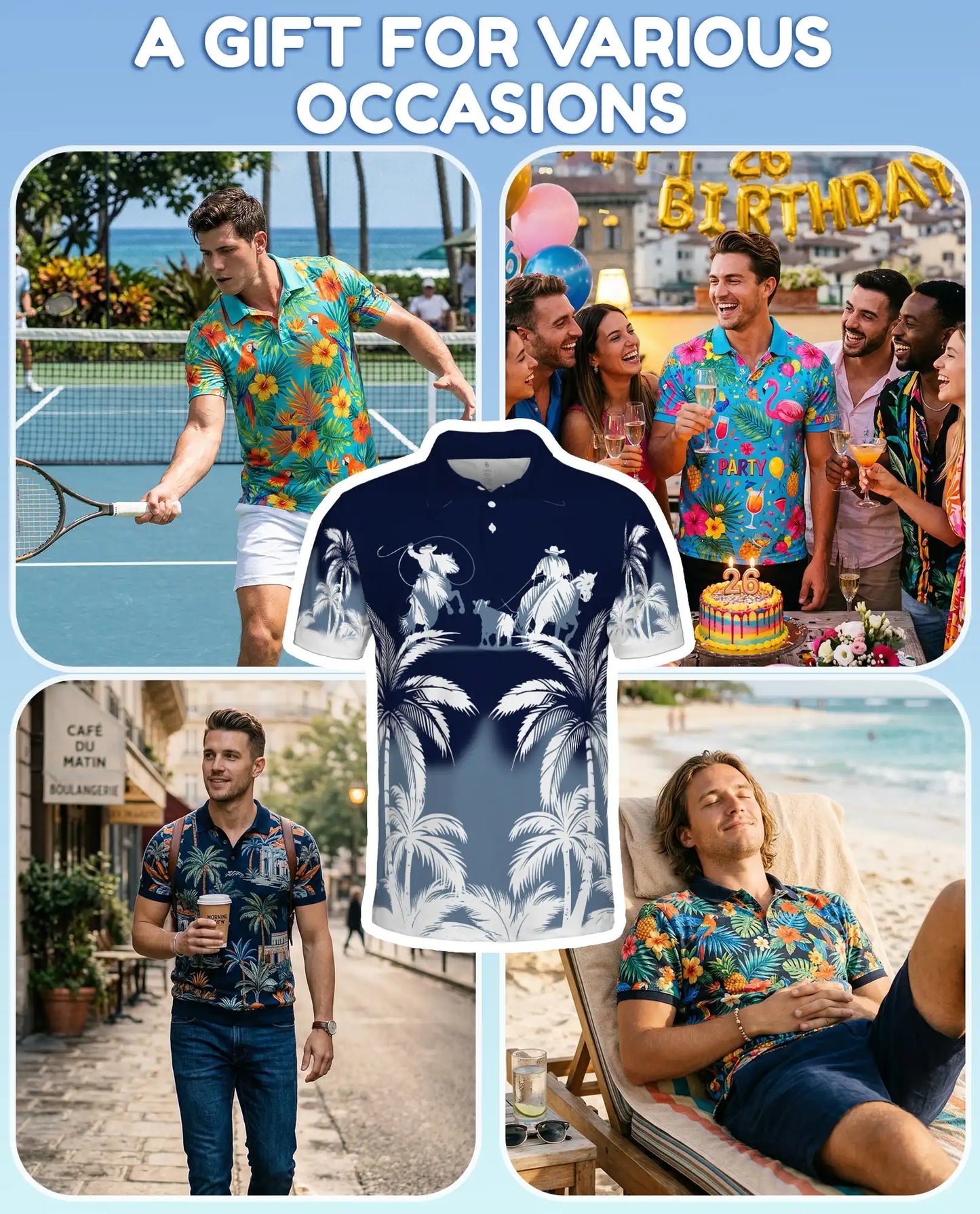 Cowboy Western Polo Shirt – Palm Desert Style | Netecom