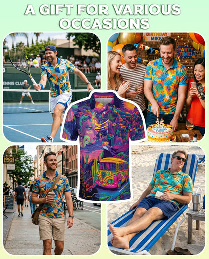 Psychedelic Hippie Van Polo Shirt | Netecom