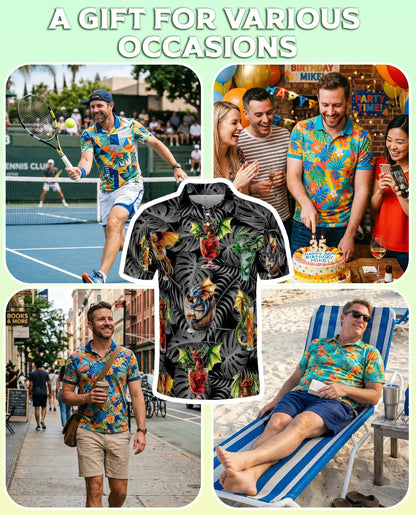 Dragon Tropical Cocktail Polo Shirt | Netecom