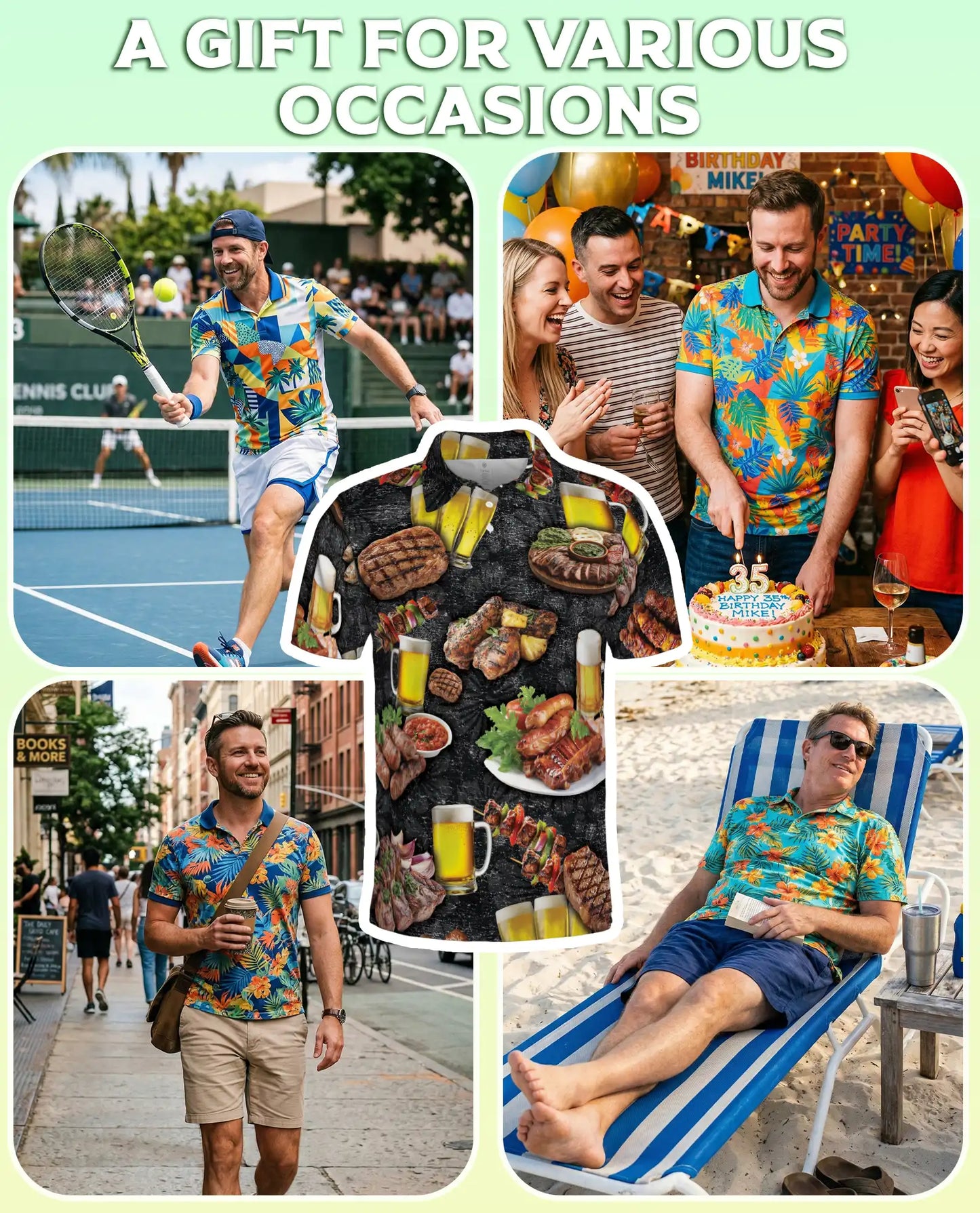 BBQ Beer Polo Shirt for Men – Grill Party Style | Netecom