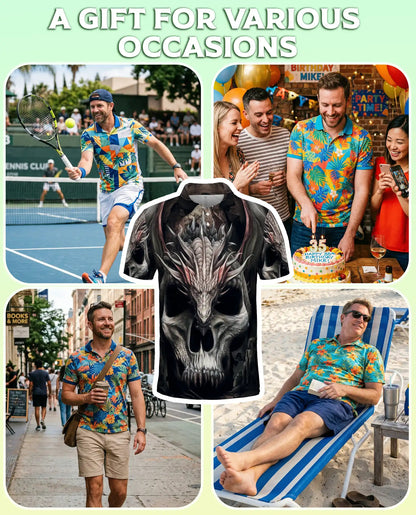 Dragon Skull Polo Shirt | Netecom