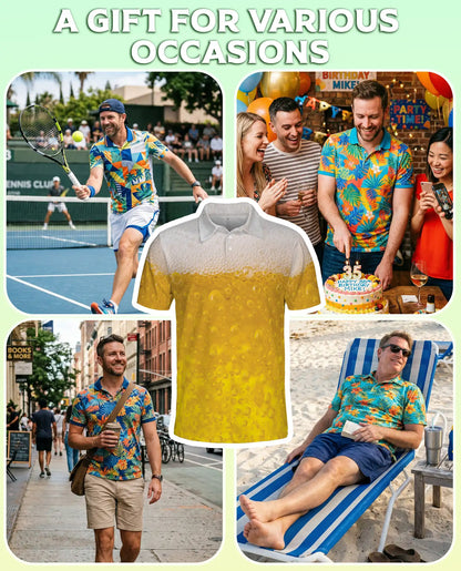 Beer Lovers Polo Shirt - Fresh Brew Party Style | Netecom