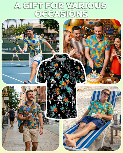 Hockey Hawaiian 3D Polo Shirt | Netecom