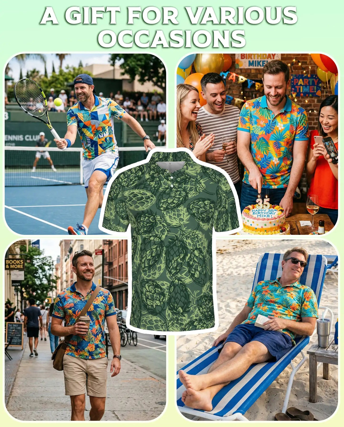 Hop Cone Beer Polo Shirt | Netecom