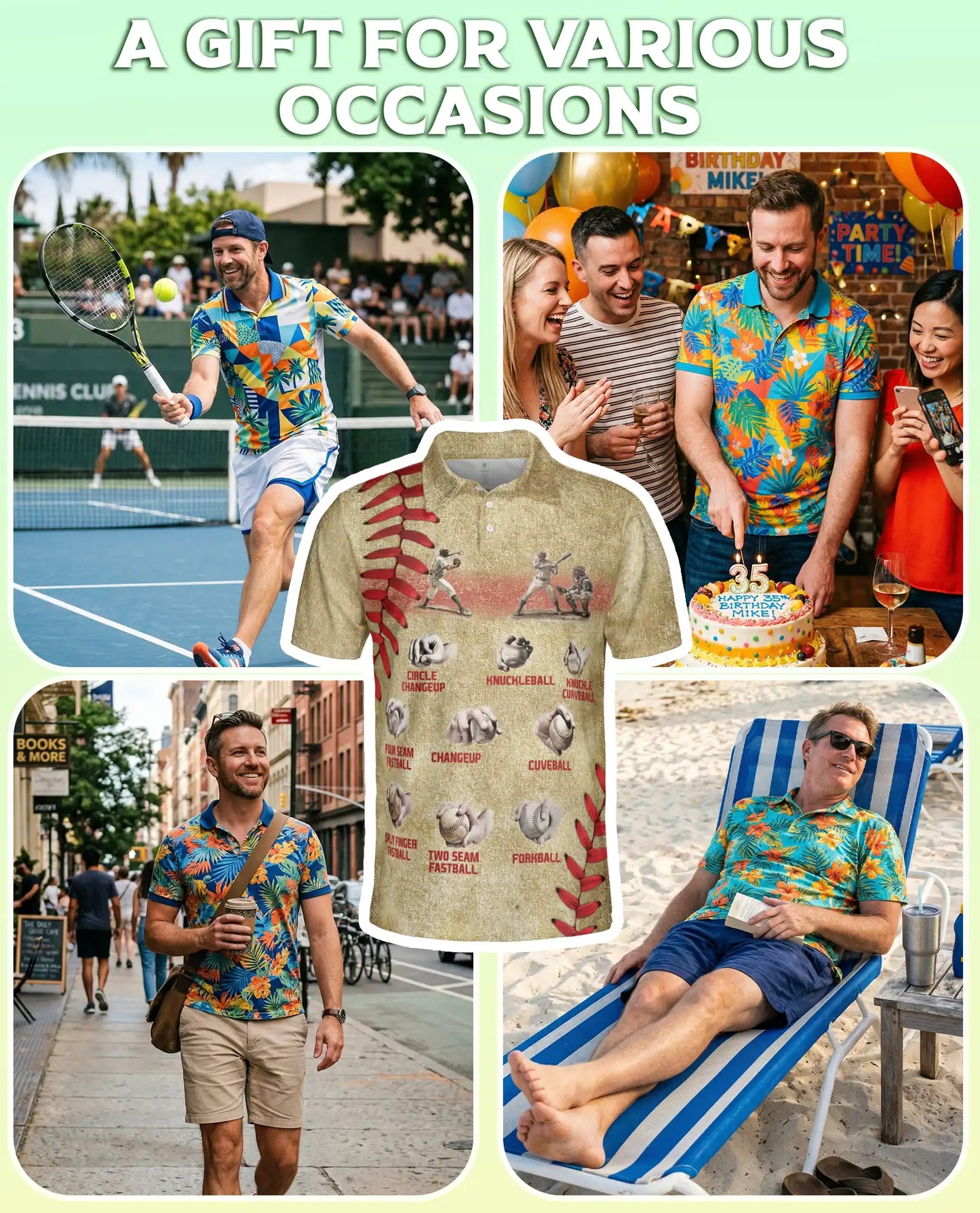 Baseball Pitch Types Polo Shirt – Vintage Style | Netecom