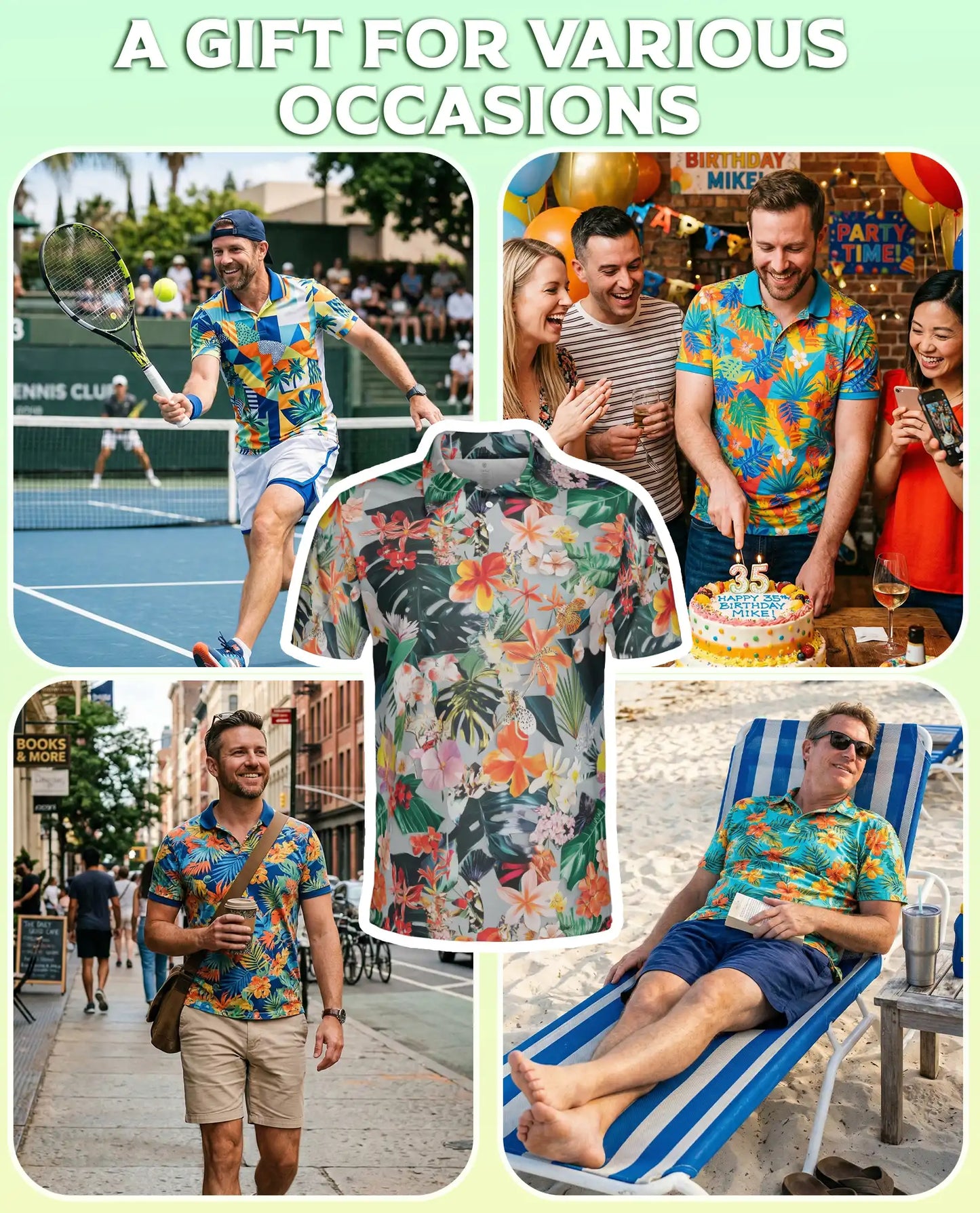 Tropical Floral Polo Shirt – Summer Hawaiian Style | Netecom
