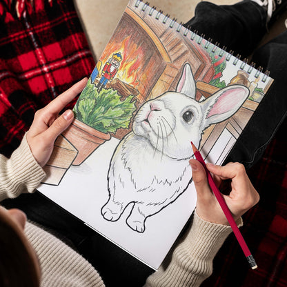 Personalized Pet Coloring Book for Adults – Custom Coloring Pages from Your Pet Photos , 12–48 Pages, Gift for Dog, Cat, and Animal Lovers, Premium Wooden Cover, Spiral Binding