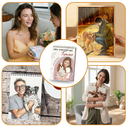 Custom Pet Owner Coloring Book, Turn Your Photos Into Memories