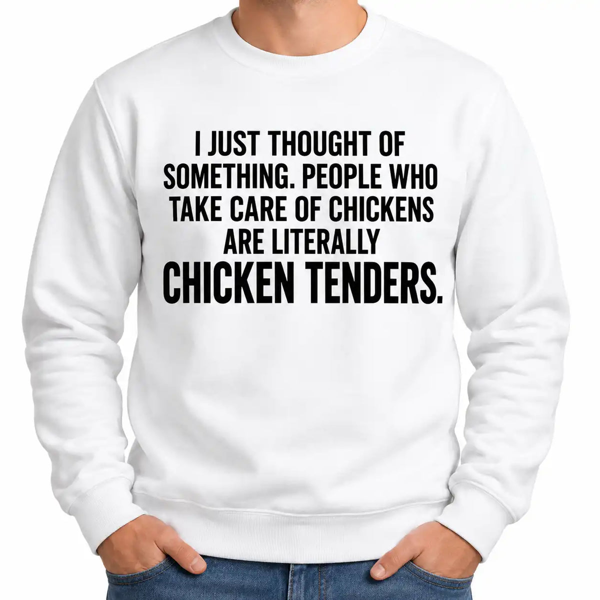 Funny Chicken Tenders T-Shirt, Chicken Lover Joke Tee, Funny Food Pun Shirt