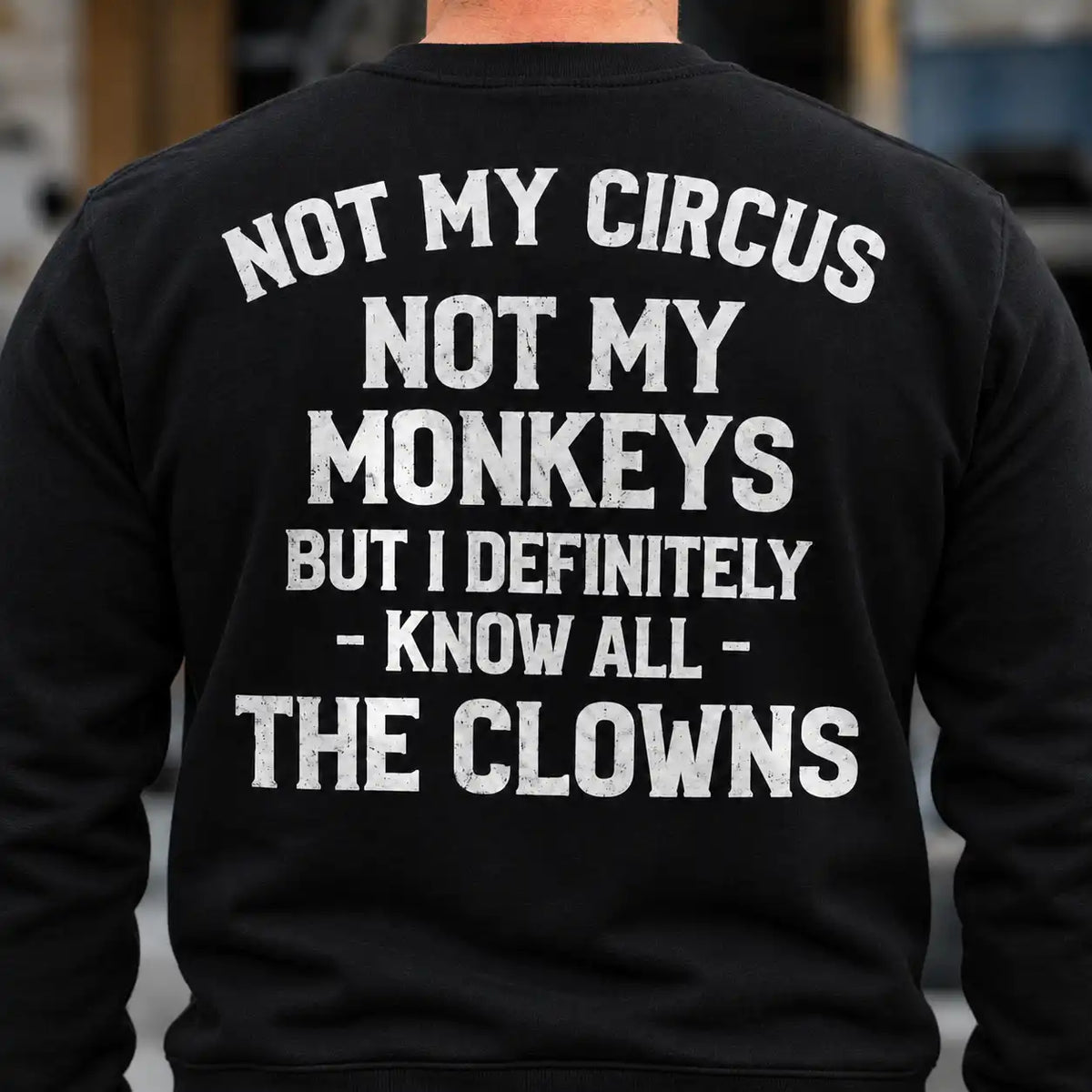 Funny Sarcastic Quote T-Shirt, Not My Circus Graphic Tee for Men