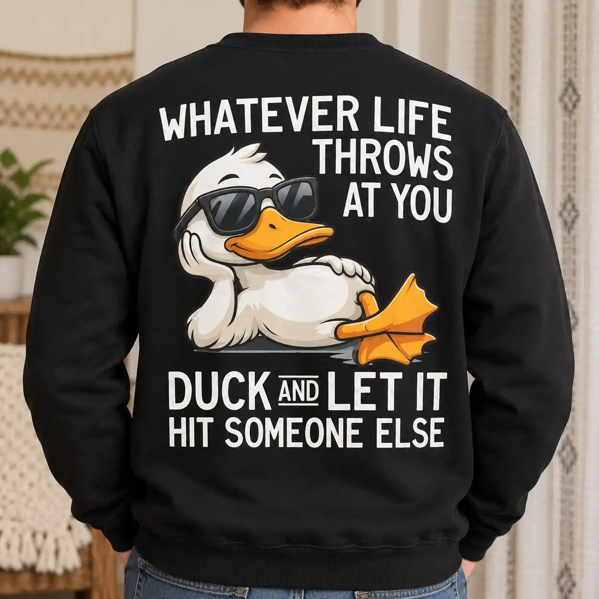 Funny Duck T-Shirt, Sarcastic Graphic Tee for Men