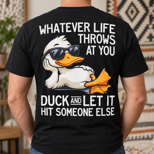 Funny Duck T-Shirt, Sarcastic Graphic Tee for Men