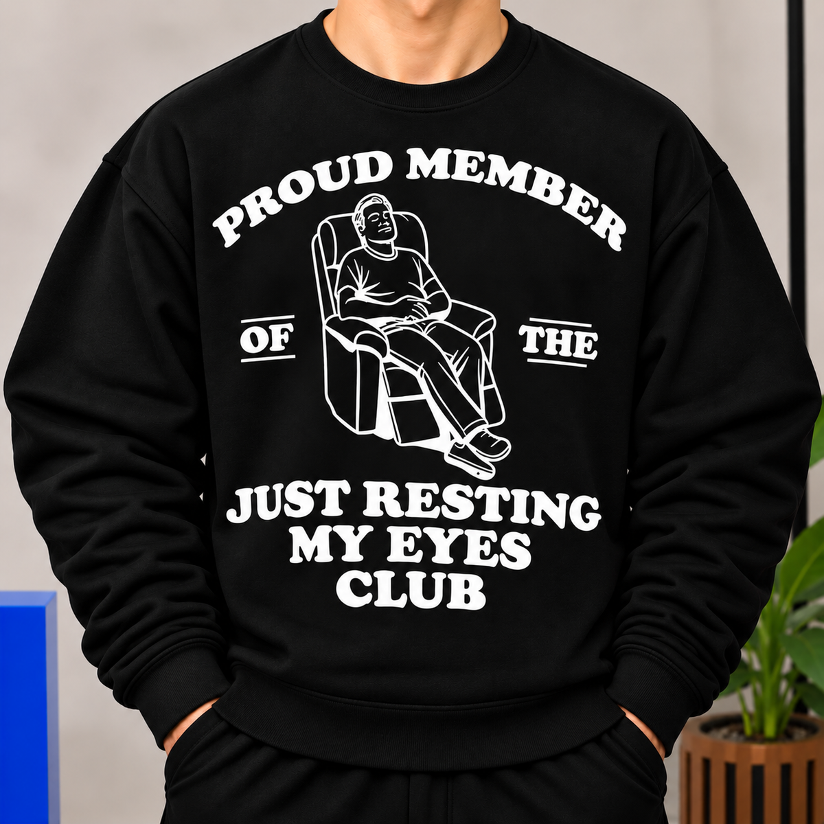 Funny Resting Eyes Shirt, Relaxing Humor Graphic Tee