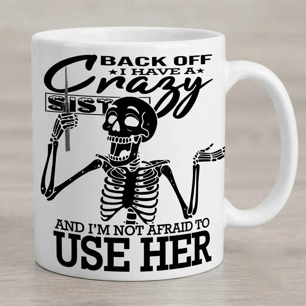 Crazy Daughter Coffee Mug, Funny Daughter Gift, Dad Daughter Coffee Cup